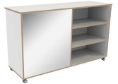 Vakkenkast dubbelzijdig B150 x H119 cm Wit Tangara Groothandel voor de Kinderopvang